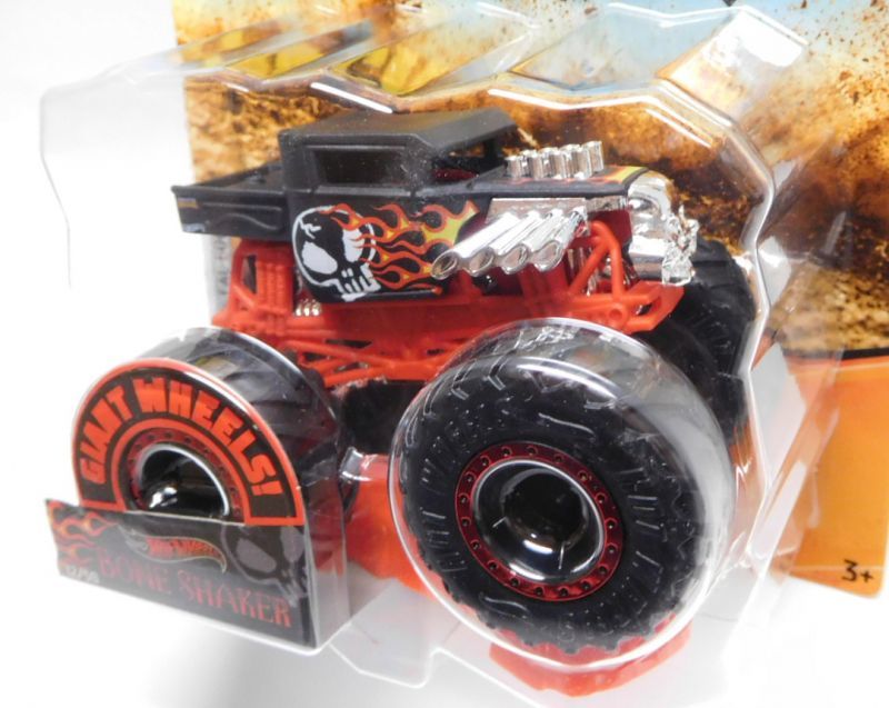 画像: 2019 HW MONSTER TRUCKS! 【HOT WHEELS BONE SHAKER】 FLAT BLACK (includes CONNECT AND CRASH CAR)