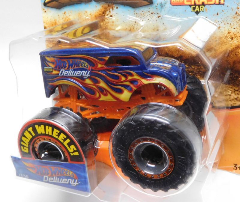 画像: 2019 HW MONSTER TRUCKS! 【HOT WHEELS DELIVERY (DAIRY DELIVERY)】 BLUE (includes CONNECT AND CRASH CAR)