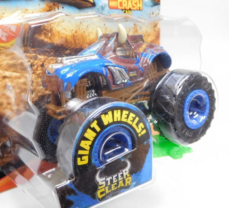 画像: 2019 HW MONSTER TRUCKS! 【STEER CLEAR】 BLUE (includes CONNECT AND CRASH CAR)