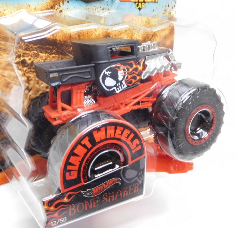 画像: 2019 HW MONSTER TRUCKS! 【HOT WHEELS BONE SHAKER】 FLAT BLACK (includes CONNECT AND CRASH CAR)