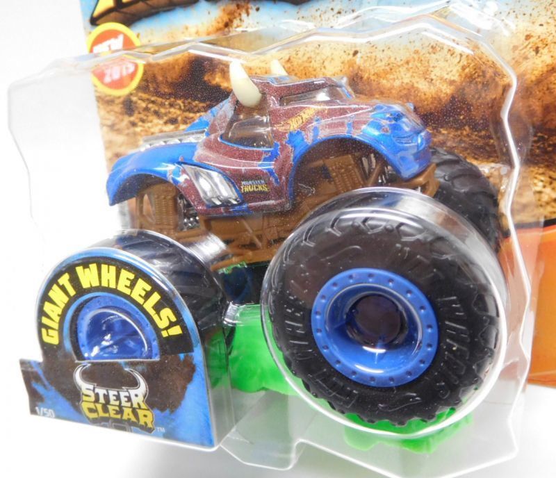 画像: 2019 HW MONSTER TRUCKS! 【STEER CLEAR】 BLUE (includes CONNECT AND CRASH CAR)