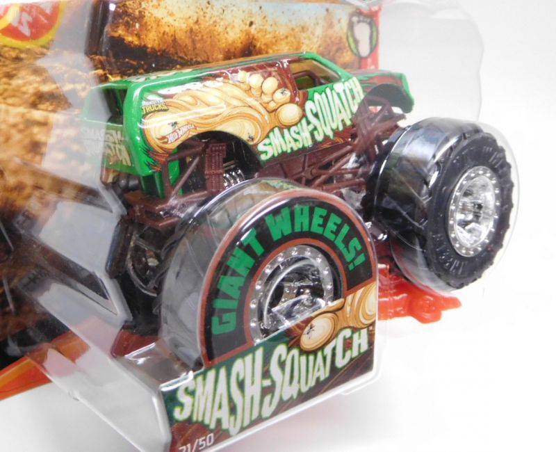 画像: 2019 HW MONSTER TRUCKS! 【SMASH-SQUATCH】 GREEN (includes CONNECT AND CRASH CAR)