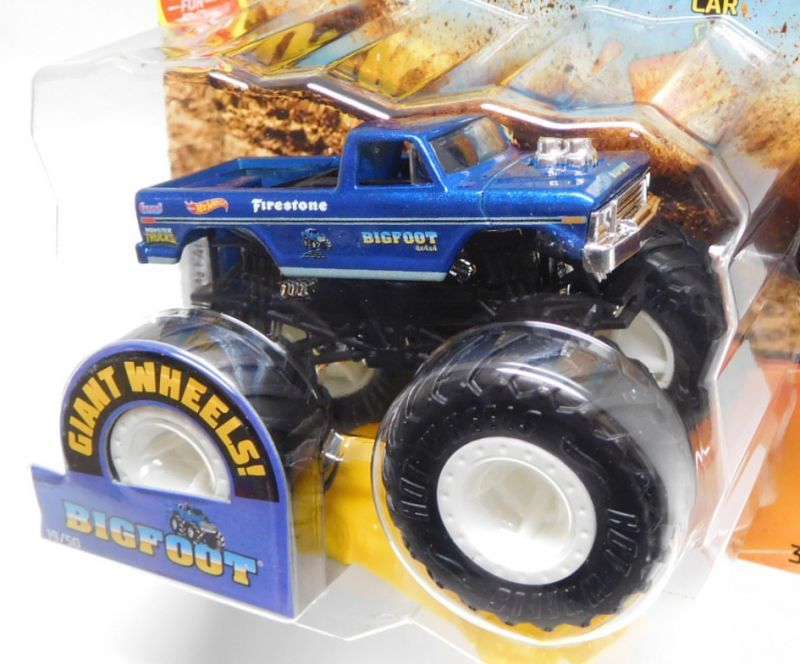 画像: 2019 HW MONSTER TRUCKS! 【BIGFOOT】 MET.BLUE (includes CONNECT AND CRASH CAR)