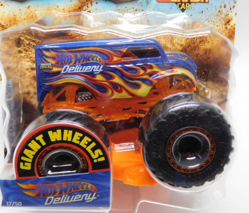 画像: 2019 HW MONSTER TRUCKS! 【HOT WHEELS DELIVERY (DAIRY DELIVERY)】 BLUE (includes CONNECT AND CRASH CAR)