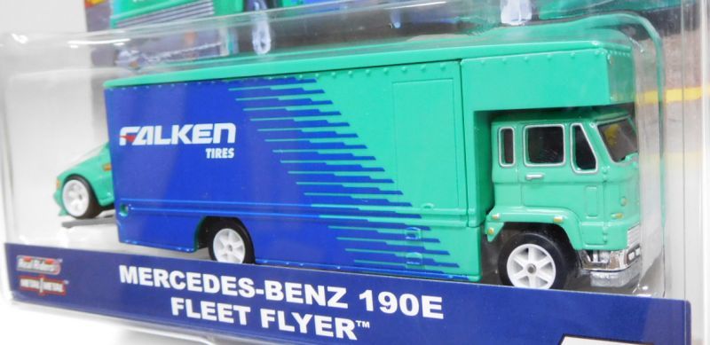 画像: 2019 HW CAR CULTURE - TEAM TRANSPORT【MERCEDES-BENZ 190E / FLEET FLYER (FALKEN)】LT.GREEN-BLUE/RR(予約不可） 