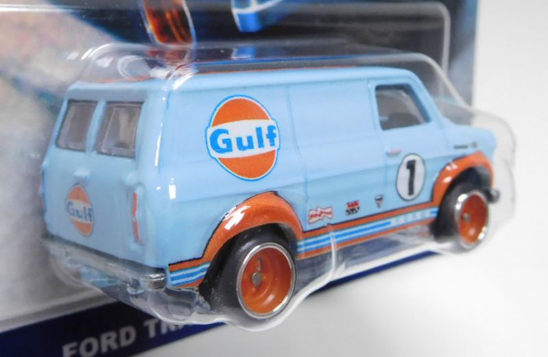 画像: 2018 HW CAR CULTURE 【FORD TRANSIT SUPER VAN】 LT.BLUE/RR (GULF)