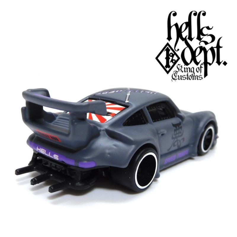 画像: HELLS DEPT 2019 - JDC13 【RWB PORSCHE 930 (カスタム完成品)】FLAT GRAY/RR（送料サービス適用外）