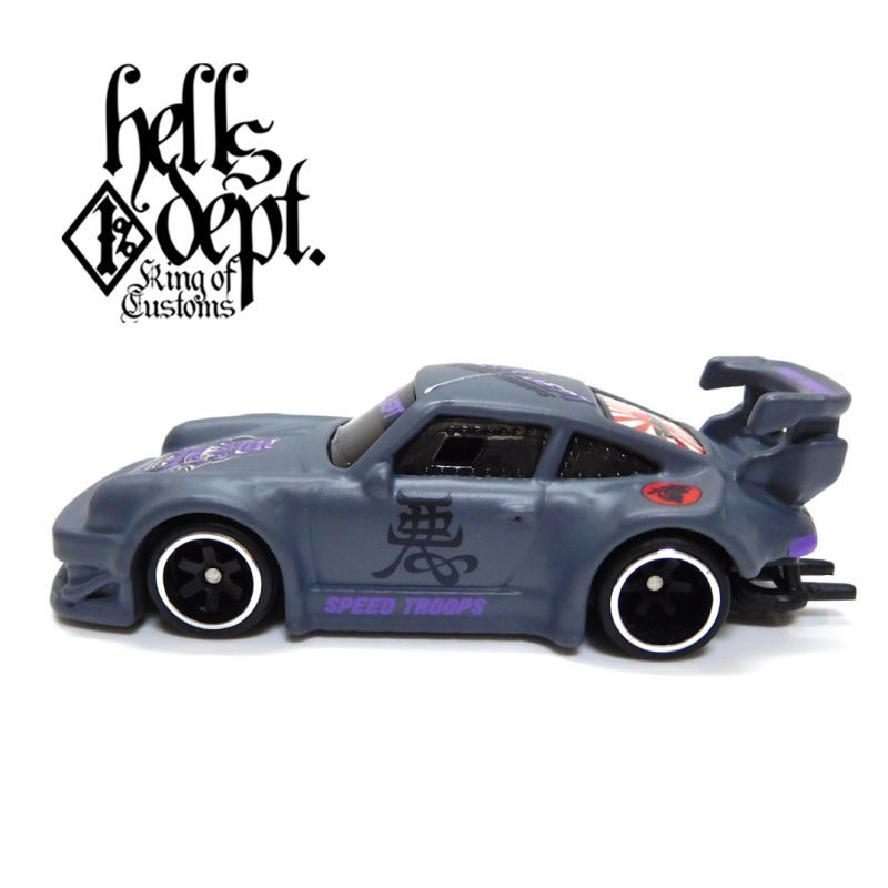 画像: HELLS DEPT 2019 - JDC13 【RWB PORSCHE 930 (カスタム完成品)】FLAT GRAY/RR（送料サービス適用外）