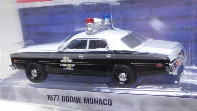 画像: 2019 GREENLIGHT HOT PURSUIT S30 【1977 DODGE MONACO】 BLACK-WHITE/RR (TEXAS HIGHWAY PATROL)