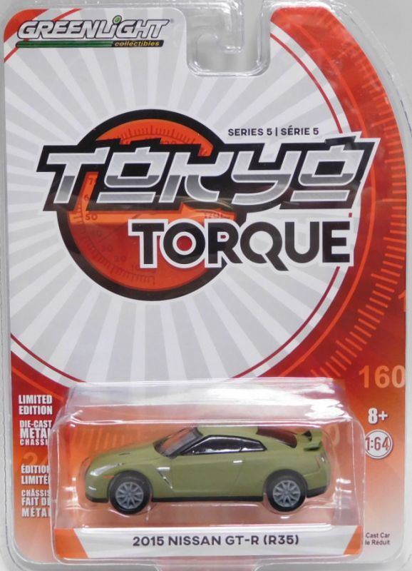 画像1: 2019 GREENLIGHT TOKYO TORQUE S5 【2015 NISSAN GT-R (R35)】 FLAT OLIVE/RR