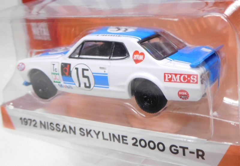 画像: 2019 GREENLIGHT TOKYO TORQUE S5 【1972 NISSAN SKYLINE 2000 GT-R  (#15)】 WHITE-BLUE/RR