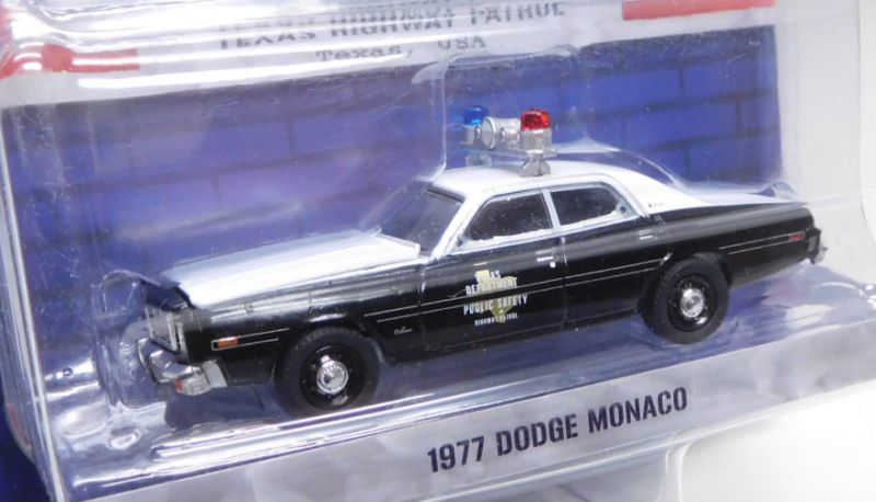 画像: 2019 GREENLIGHT HOT PURSUIT S30 【1977 DODGE MONACO】 BLACK-WHITE/RR (TEXAS HIGHWAY PATROL)