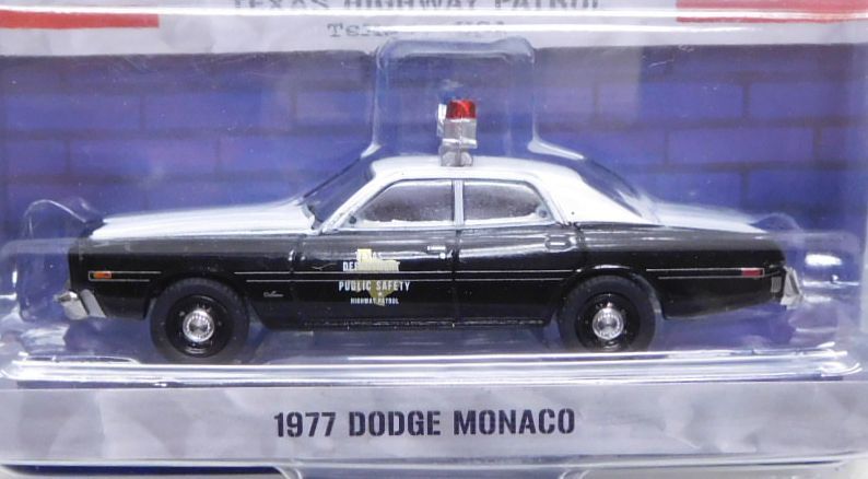 画像: 2019 GREENLIGHT HOT PURSUIT S30 【1977 DODGE MONACO】 BLACK-WHITE/RR (TEXAS HIGHWAY PATROL)