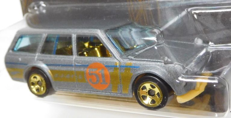 画像: 2019 HW SATIN AND CHROME 【'71 DATSUN 510 WAGON】FLAT GRAY/5SP