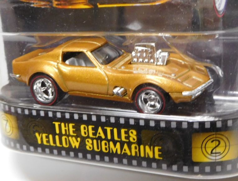 画像: 2018 RETRO ENTERTAINMENT 【'68 CORVETTE "GAS MONKEY GARAGE"】GOLD/RR (パック車名表記エラー/THE BEATLES YELLOW SUBMARINE）