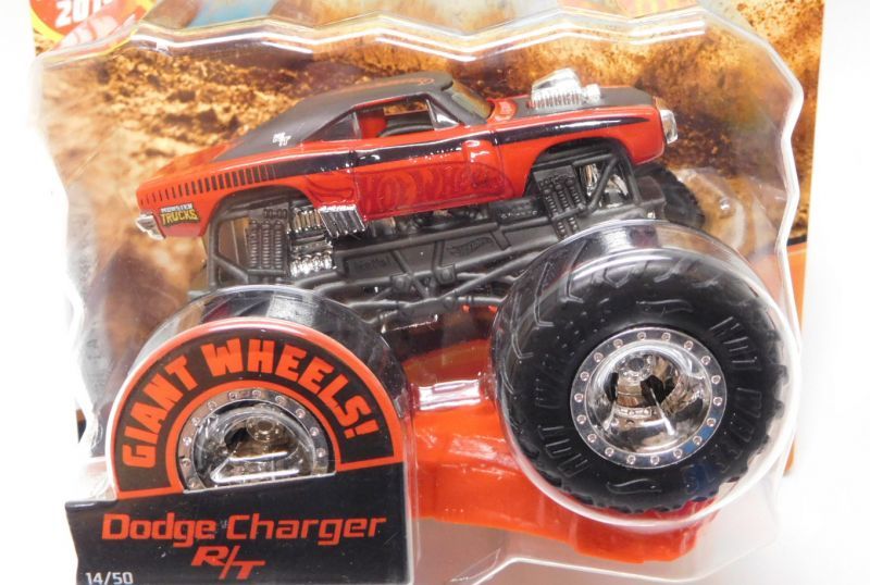 画像: 2019 HW MONSTER TRUCKS! 【DODGE CHARGER R/T】 RED-BLACK (includes CONNECT AND CRASH CAR)