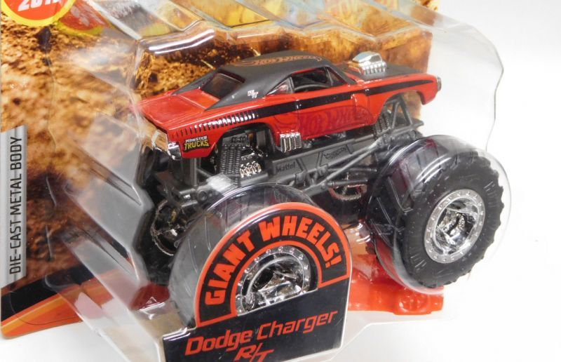 画像: 2019 HW MONSTER TRUCKS! 【DODGE CHARGER R/T】 RED-BLACK (includes CONNECT AND CRASH CAR)