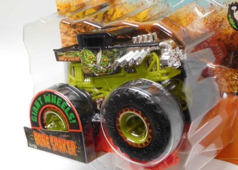 画像: 2019 HW MONSTER TRUCKS! 【BONE SHAKER (MYTHS)】  BLACK (includes CONNECT AND CRASH CAR)