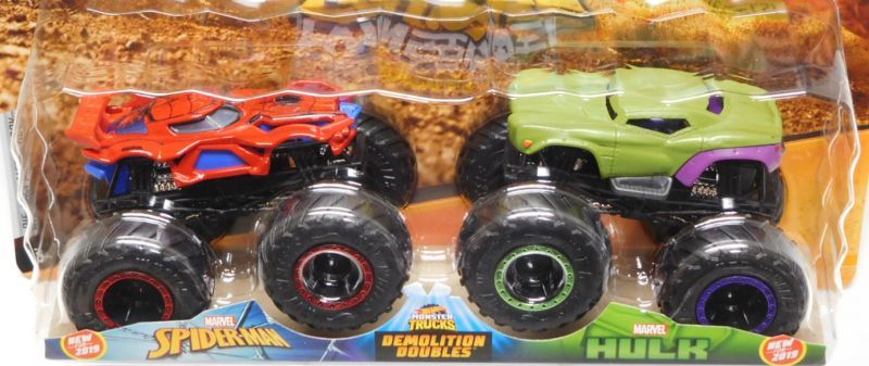 画像: 2019 HW MONSTER TRUCKS! 2PACK 【SPIDER-MAN/HULK】 