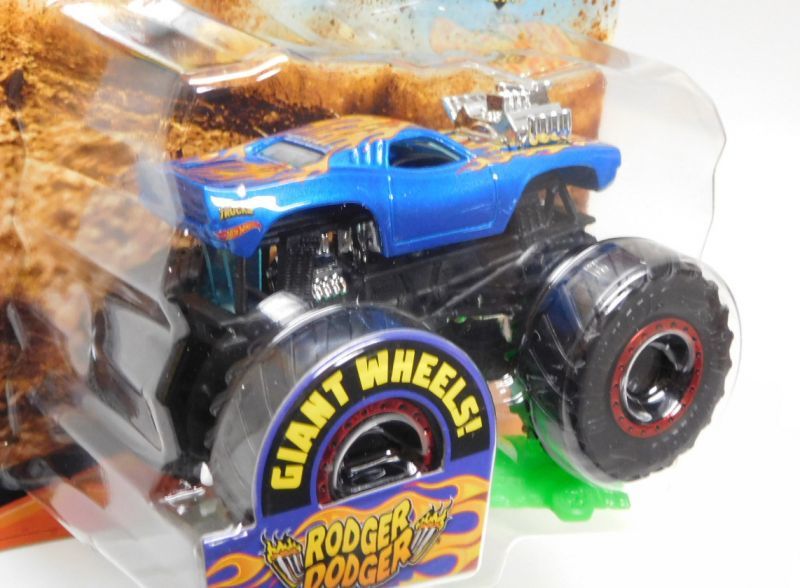 画像: 2019 HW MONSTER TRUCKS! 【RODGER DODGER】  BLUE (includes CONNECT AND CRASH CAR)