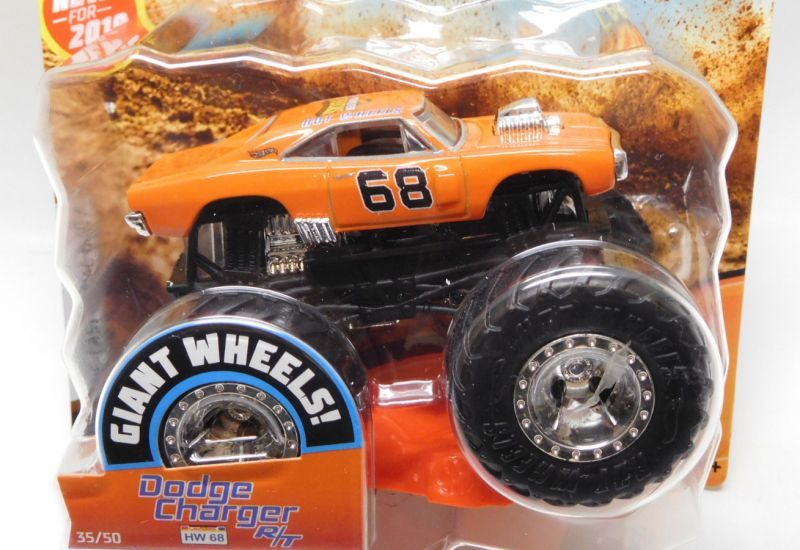 画像: 2019 HW MONSTER TRUCKS! 【DODGE CHARGER R/T (HW68)】  ORANGE (includes CONNECT AND CRASH CAR)