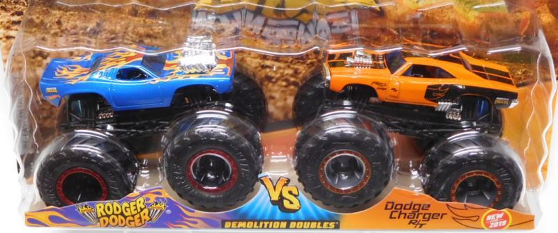 画像: 2019 HW MONSTER TRUCKS! 2PACK 【RODGER DODGER/DODGE CHARGER R/T】 