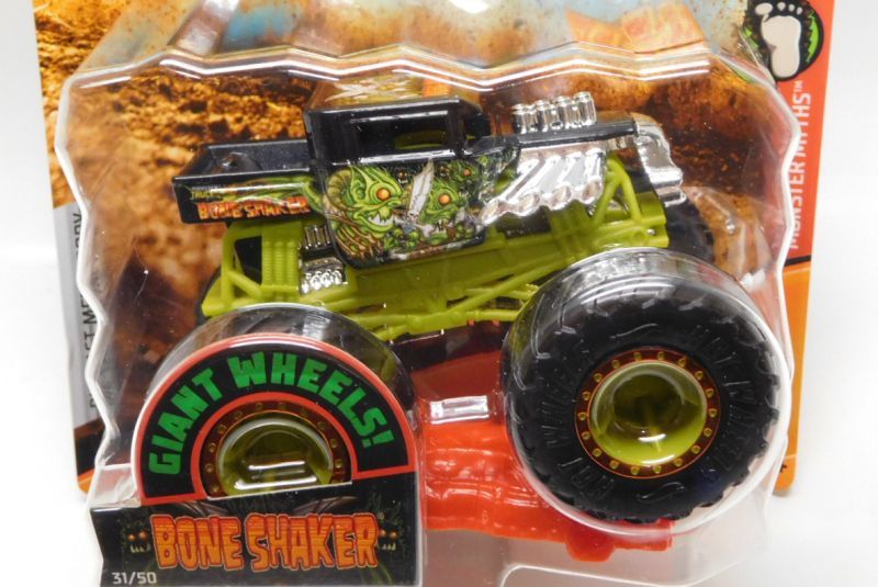 画像: 2019 HW MONSTER TRUCKS! 【BONE SHAKER (MYTHS)】  BLACK (includes CONNECT AND CRASH CAR)