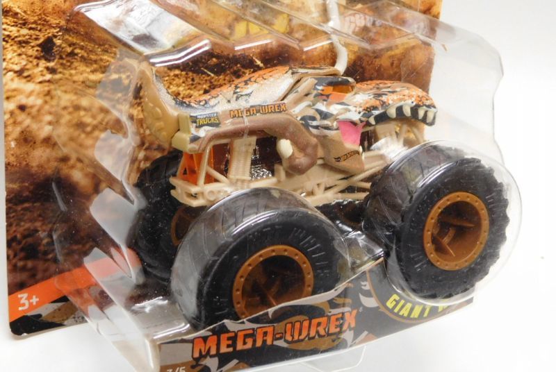 画像: 2019 HW MONSTER TRUCKS! "CAMO CRASHERS"【MEGA-WREX】 FLAT TAN CAMO (includes COLLECTABLE FLAGL!)