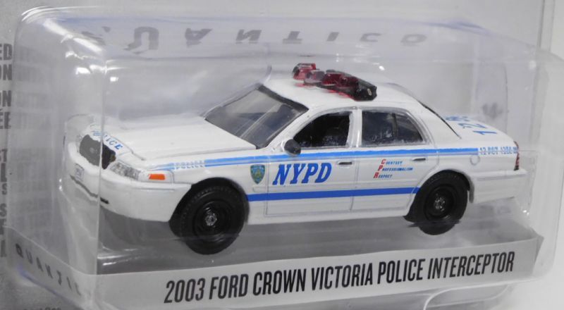 画像: 2019 GREENLIGHT HOLLYWOOD SERIES 23 【2003 FORD CROWN VICTORIA POLICE INTERCEPTOR (NYPD)】 WHITE/RR (QUANTICO) 