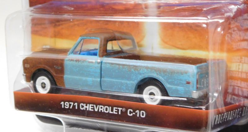 画像: 2019 GREENLIGHT HOLLYWOOD SERIES 24 【1971 CHEVROLET C-10】 BROWN-LT.BLUE/RR (INDEPENDENCE DAY) 