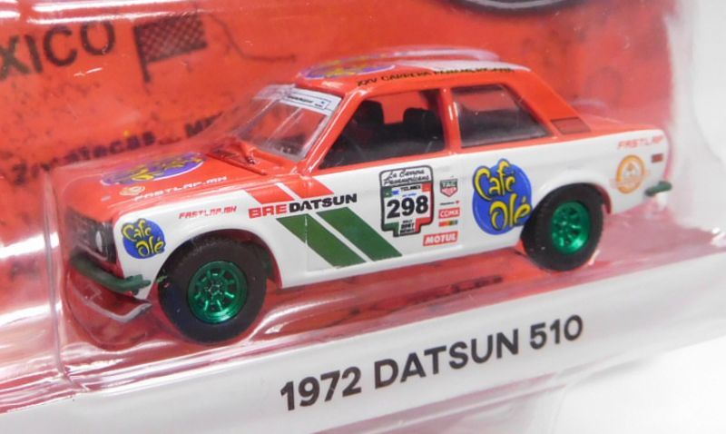 画像: 2019 GREENLIGHT "LA CARRERA PANAMERICANA" S1【1972 DATSUN 510】RED-WHITE/RR (GREEN MACHINE)