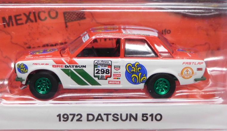 画像: 2019 GREENLIGHT "LA CARRERA PANAMERICANA" S1【1972 DATSUN 510】RED-WHITE/RR (GREEN MACHINE)