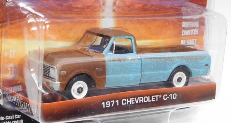 画像: 2019 GREENLIGHT HOLLYWOOD SERIES 24 【1971 CHEVROLET C-10】 BROWN-LT.BLUE/RR (INDEPENDENCE DAY) 