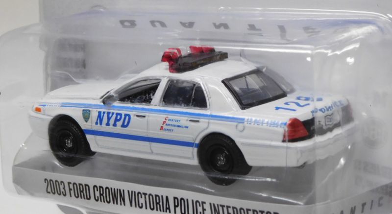 画像: 2019 GREENLIGHT HOLLYWOOD SERIES 23 【2003 FORD CROWN VICTORIA POLICE INTERCEPTOR (NYPD)】 WHITE/RR (QUANTICO) 