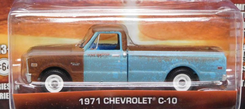 画像: 2019 GREENLIGHT HOLLYWOOD SERIES 24 【1971 CHEVROLET C-10】 BROWN-LT.BLUE/RR (INDEPENDENCE DAY) 