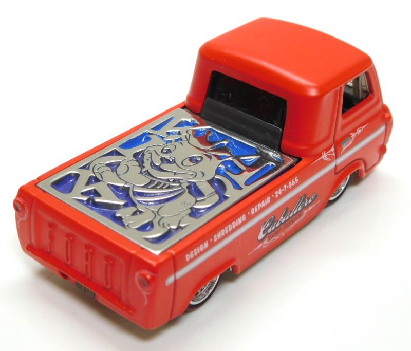 画像: MAD WHEELS (マッドホイール） 【"マンチくん" 60'S FORD ECONOLINE (カスタム完成品）】RED/RR（送料サービス適用外） 