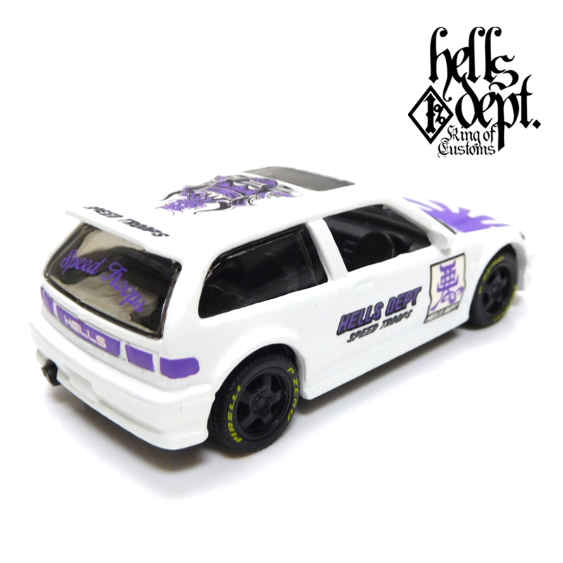 画像: HELLS DEPT 2019 - JDC13 【'90 HONDA CIVIC EF "KANJO" (カスタム完成品)】WHITE/RR（送料サービス適用外）