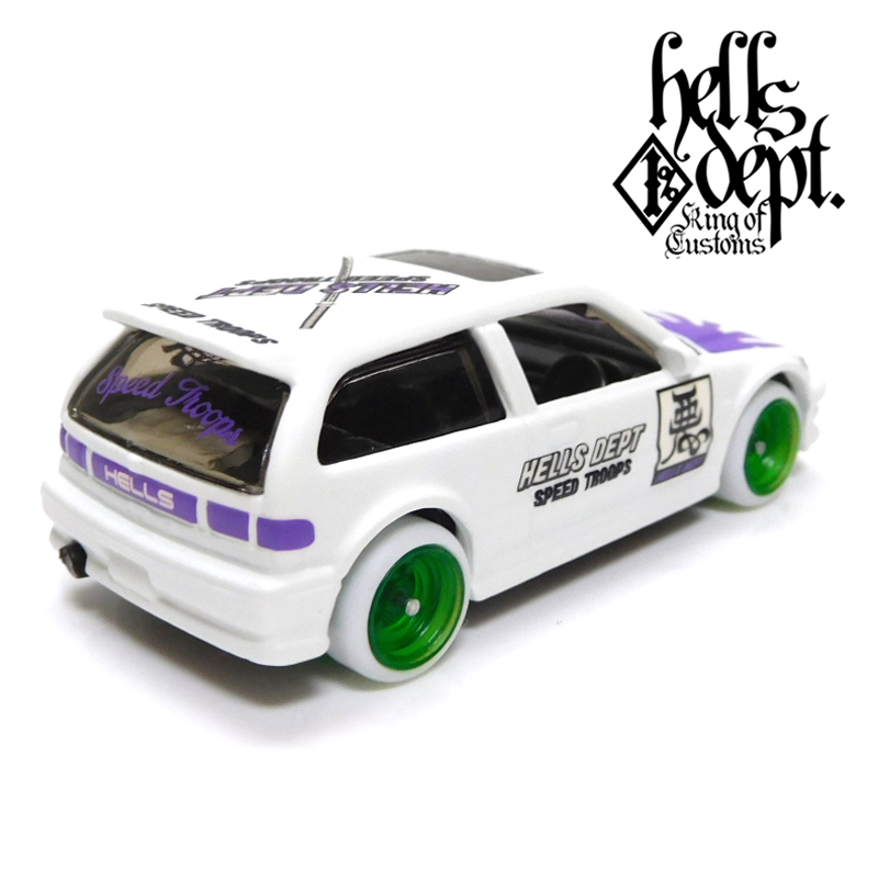 画像: HELLS DEPT 2019 - JDC13 【'90 HONDA CIVIC EF "KANJO" (カスタム完成品)】WHITE/RR（送料サービス適用外）