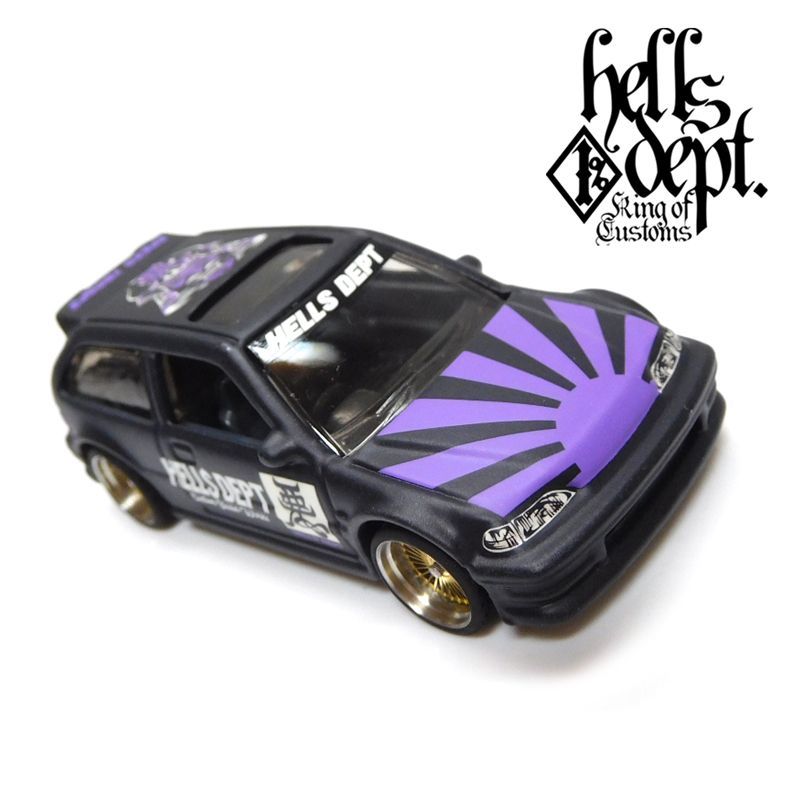 画像: HELLS DEPT 2019 - JDC13 【'90 HONDA CIVIC EF "KANJO" (カスタム完成品)】BLACK/RR(CHASE)（送料サービス適用外）