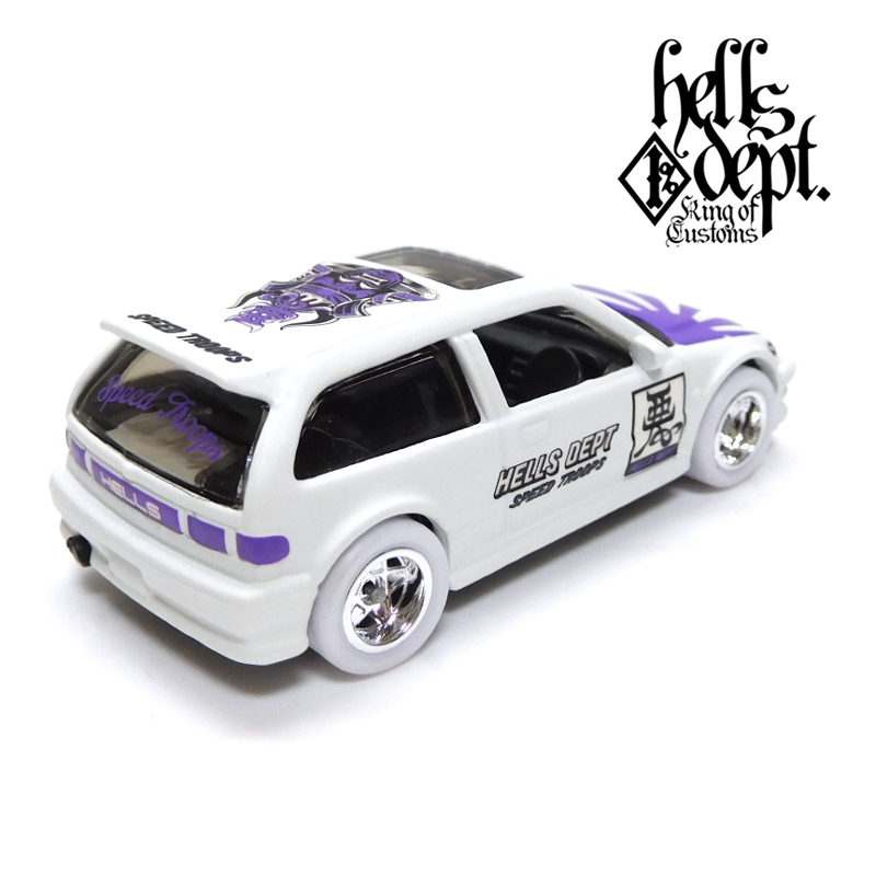 画像: HELLS DEPT 2019 - JDC13 【'90 HONDA CIVIC EF "KANJO" (カスタム完成品)】WHITE/RR（送料サービス適用外）