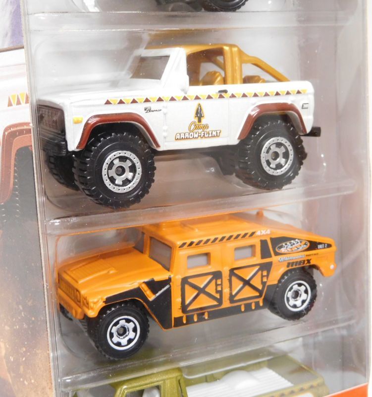 画像: 2019 MATCHBOX 5PACK 【MBX WILD】Custom '68 Mustang Mudstanger/Trailer Trawler/'72 Ford Bronco 4x4/Humvee/'66 Dodge A100 Pickup