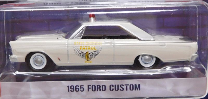 画像: 2019 GREENLIGHT HOT PURSUIT S31 【1965 FORD CUSTOM】 CREAM/RR (OHIO STATE HIGHWAY PATROL)