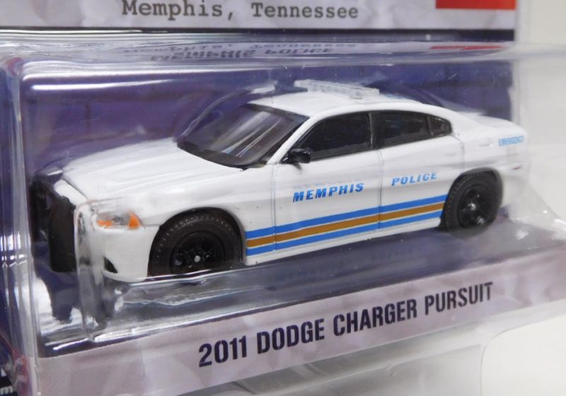 画像: 2019 GREENLIGHT HOT PURSUIT S31 【2011 DODGE CHARGER PURSUIT】 WHITE/RR (MEMPHIS POLICE)