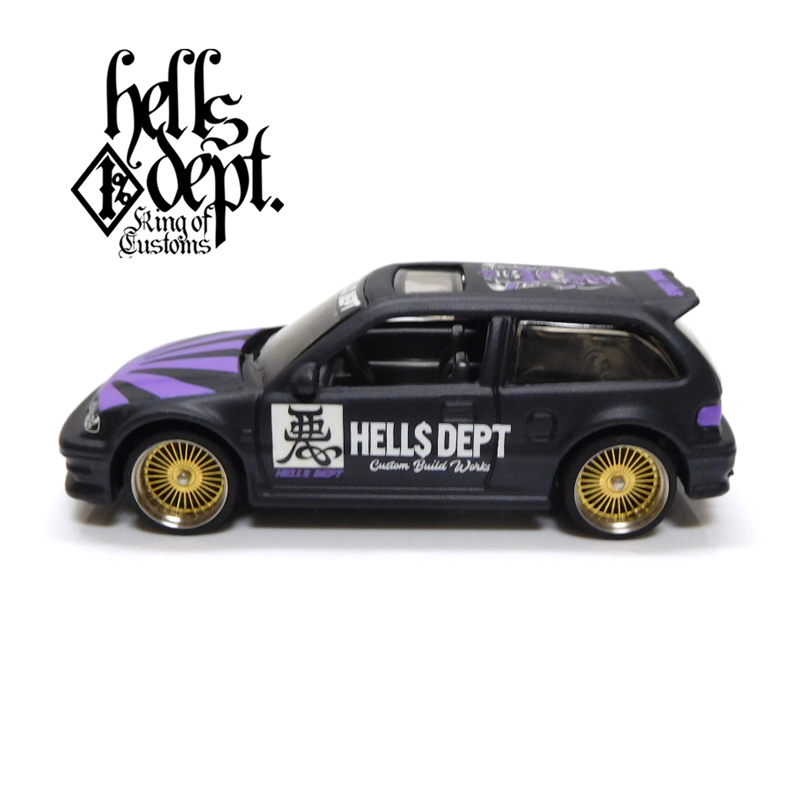 画像: HELLS DEPT 2019 - JDC13 【'90 HONDA CIVIC EF "KANJO" (カスタム完成品)】BLACK/RR(CHASE)（送料サービス適用外）