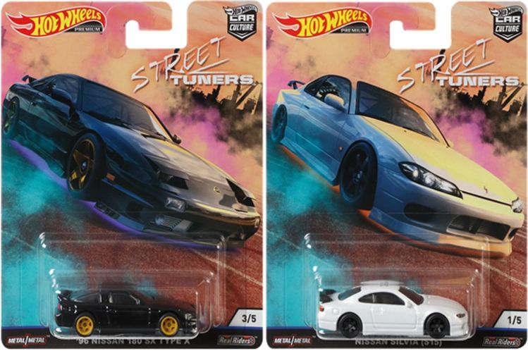 画像: 2019 HW CAR CULTURE 【Lアソート STREET TUNERS (5種セット）】 PANDEM SUBARU BRZ/NISSAN SILVIA (S15)/'96 NISSAN 180 SX TYPE X/'95 MAZDA RX-7/HONDA S2000