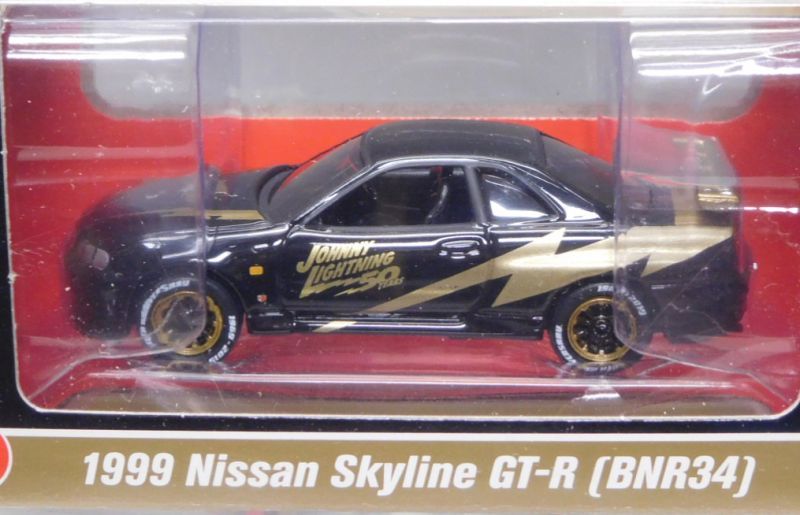 画像: 2019 JOHNNY LIGHTNING "MIJO EXCLUSIVE" 【"BLACK AND GOLD" 1999 NISSAN SKYLINE GT-R (BNR34)】BLACK-GOLD/RR(予約不可）