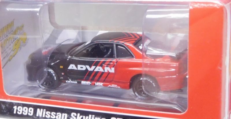 画像: 2019 JOHNNY LIGHTNING "MIJO EXCLUSIVE" 【"ADVAN" 1999 NISSAN SKYLINE GT-R (BNR34)】BLACK-RED/RR(予約不可）