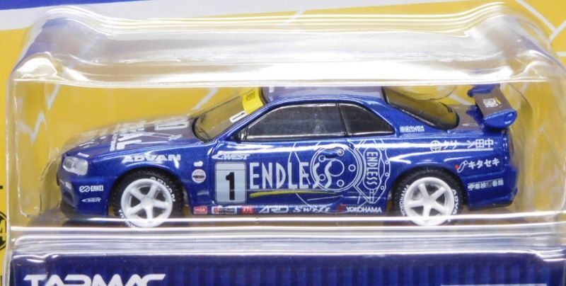 画像: 2019 GREENLIGHT - TARMAC WORKS EXCLUSIVE- 【"ENDLESS"  NISSAN SKYLINE GT-R (BNR34)】 BLUE/RR (予約不可）