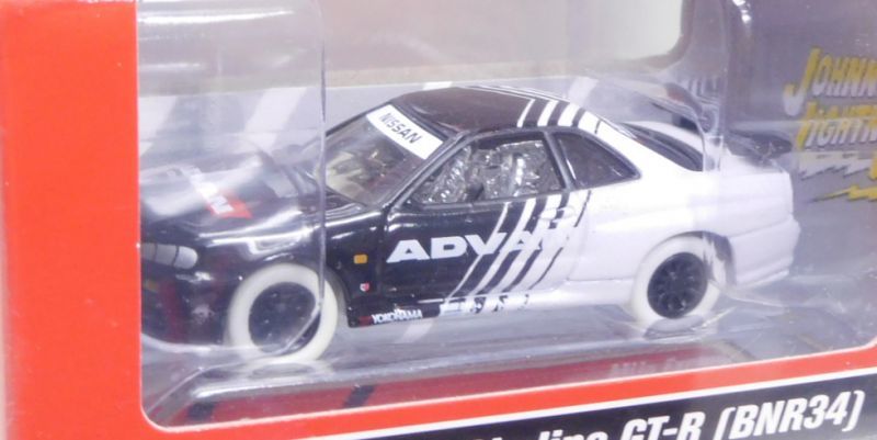 画像: 2019 JOHNNY LIGHTNING "MIJO EXCLUSIVE" 【"ADVAN" 1999 NISSAN SKYLINE GT-R (BNR34)】WHITE/RR(WHITE LIGHTNING) (予約不可）