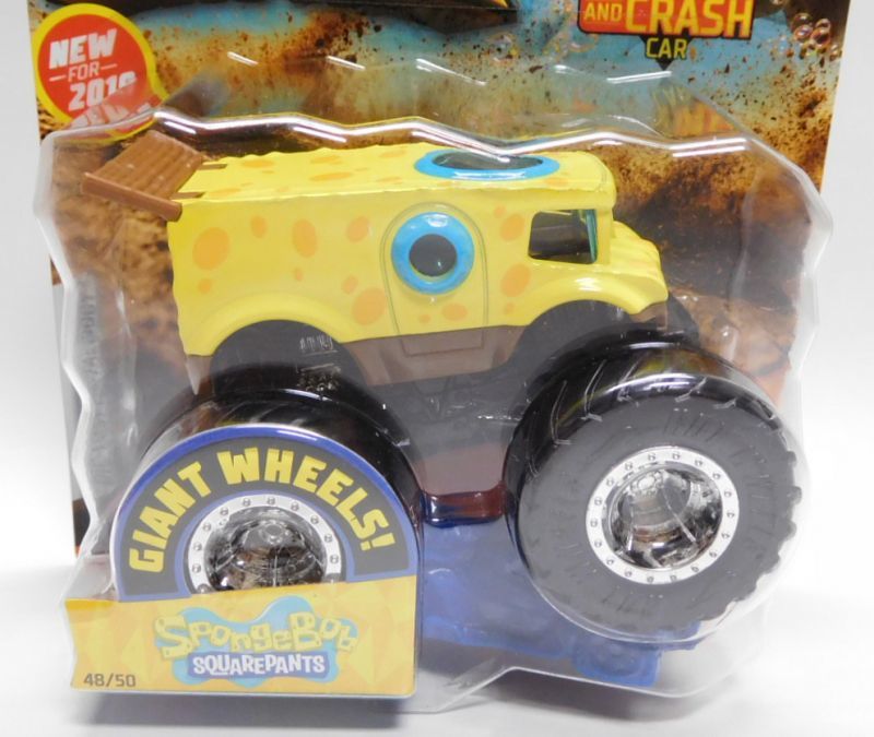 画像: 2019 HW MONSTER TRUCKS! 【SPONGEBOB SQUAREPANTS】 YELLOW (includes CONNECT AND CRASH CAR)